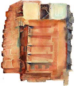 Alex: inkjet of mixed media on paper original :  340 h x 320 mm