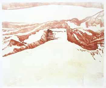 Hill Forts : carborundum print